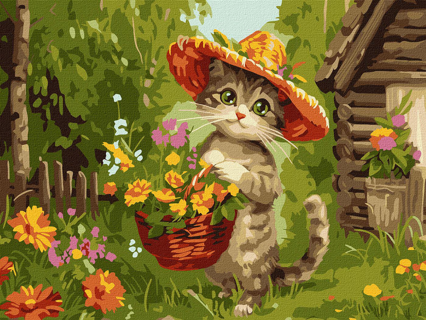 Картина по номерам Идейка Милый садовник 30x40 см (Id-KHO6635)