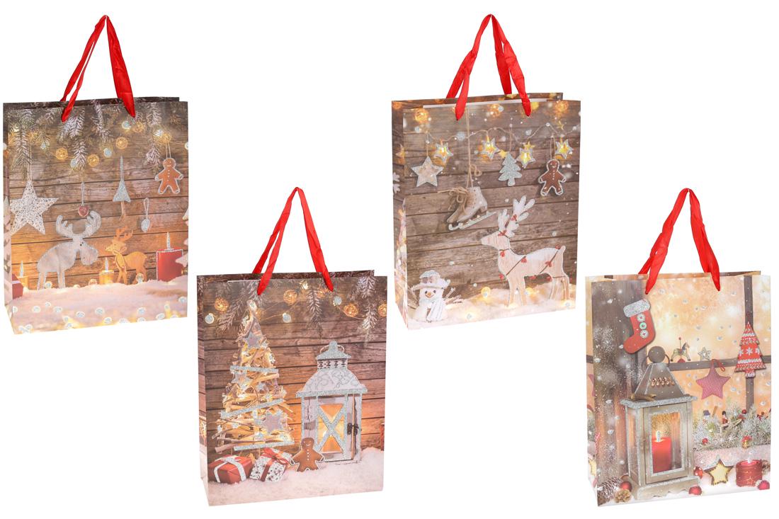 Пакет подарочный бумажный микс BonaDi 4 шт. (PK4-111)