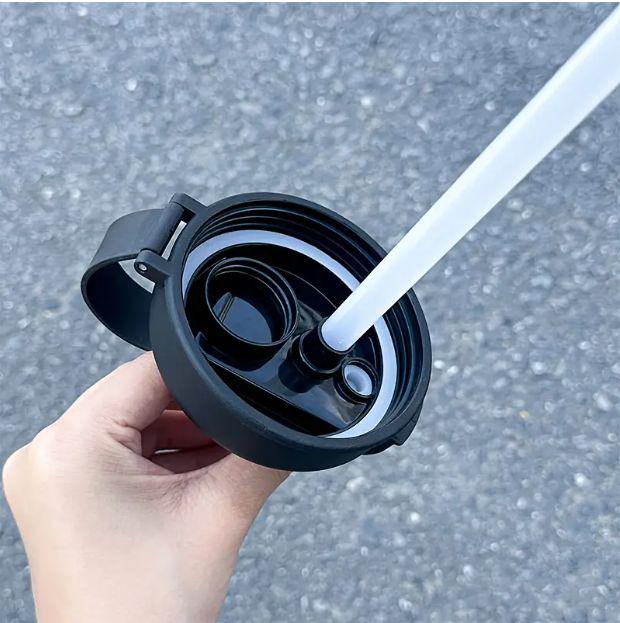 Термокухоль JUST TO BE DIFFERENT з соломинкою та чайним інфузором антиковзна без BPA 650 мл Чорно-білий (2803287782) - фото 3 Термокухоль JUST TO BE DIFFERENT з соломинкою та чайним інфузором антиковзна без BPA 650 мл Чорно-білий (2803287782) - фото 3