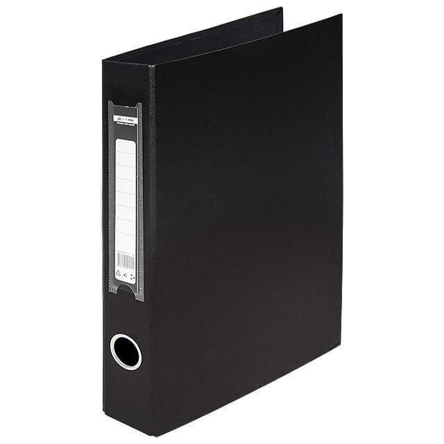 Папка двухсторонняя Buromax A4 на 2 кольца 4 см Черный (BM.3101)