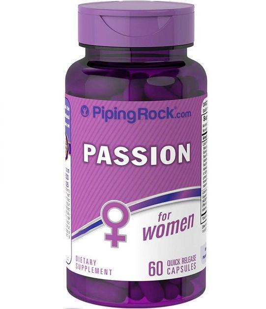 Травяной комплекс для женщин Piping Rock Passion for Women 60 quick release capsules