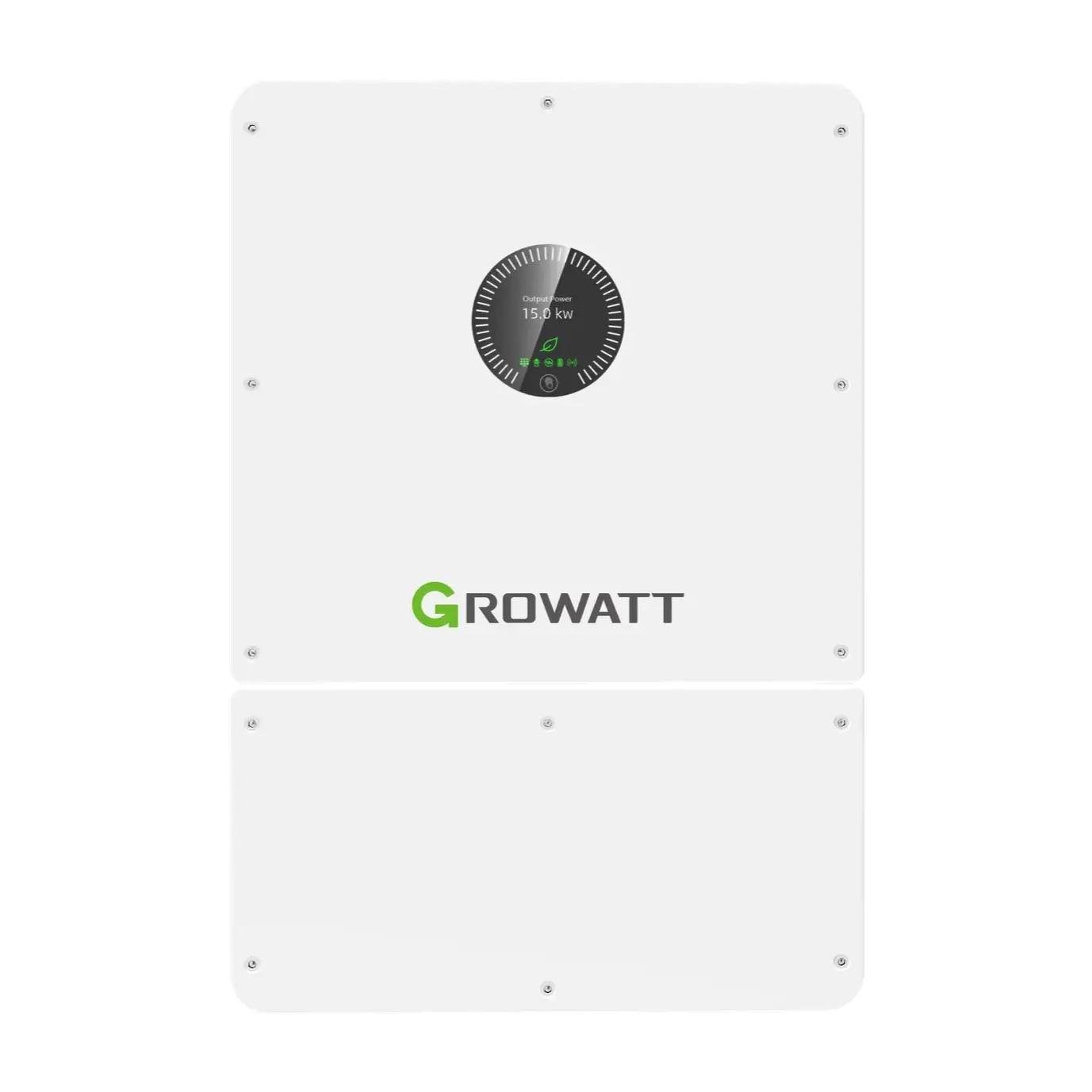 Инвертор для солнечных батарей Growatt WIT 8kW-X-HU 8 кВт 3-фазный/пассивное охлаждение/РК-дисплей с четырьмя кнопками (39468bc5)