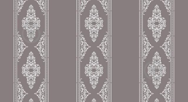 Обои на бумажной основе Шарм 150-05 Барокко серо-розовые  (0,53х10м.)