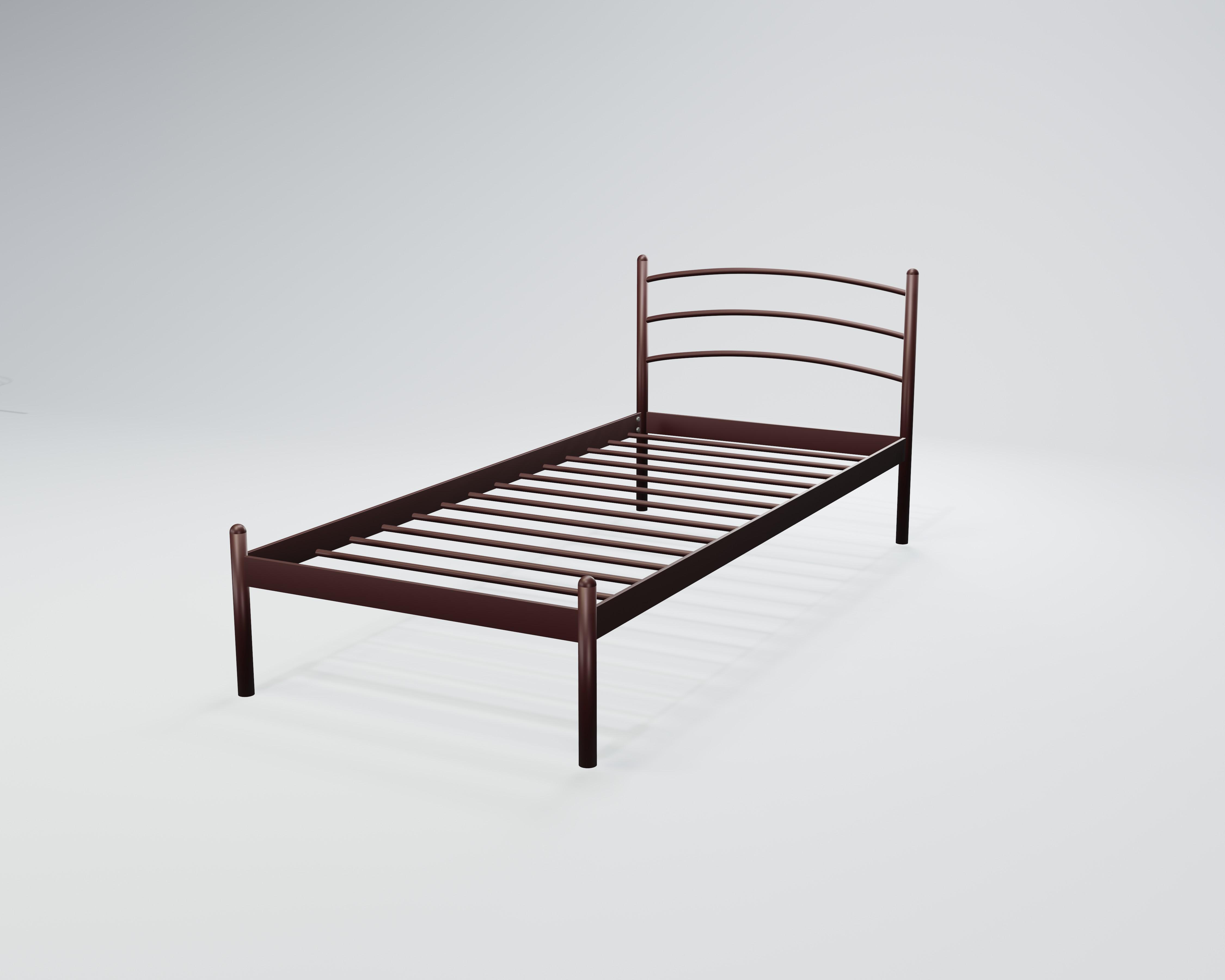Кровать металлическая Маранта Мини 80x200 см Бордовый