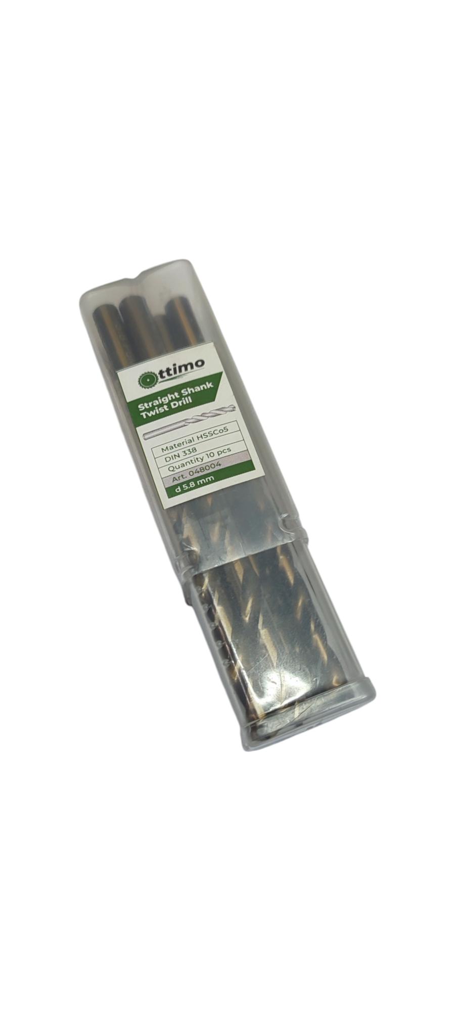 Сверло OTTIMO ц/х ф Р6М5К5 шлифованное А1 5,8 мм (048004) - фото 2 Сверло OTTIMO ц/х ф Р6М5К5 шлифованное А1 5,8 мм (048004) - фото 2