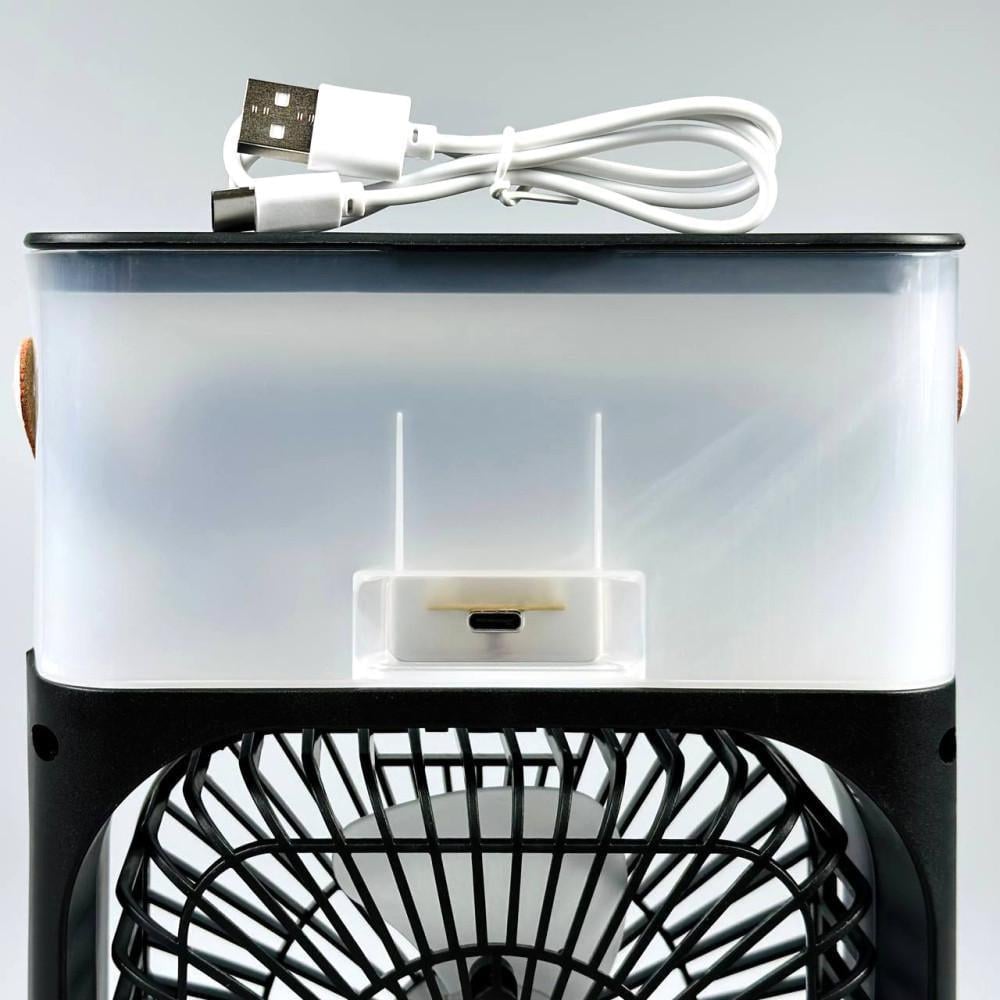 Вентилятор настільний з зволожувачем повітря Air Cooler Fan USB LED (33357561) - фото 9