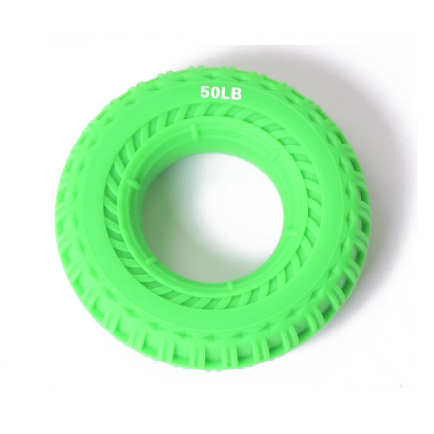 Еспандер гумовий круглий для розвитку сили пальців рук з навантаженням 22 кг 50LB Зелений (R9131)