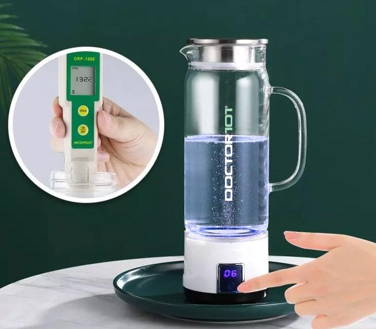 Генератор водородной воды Lama-101 из боросиликатного стекла с зарядкой от USB 1 л (HB-K1) - фото 3