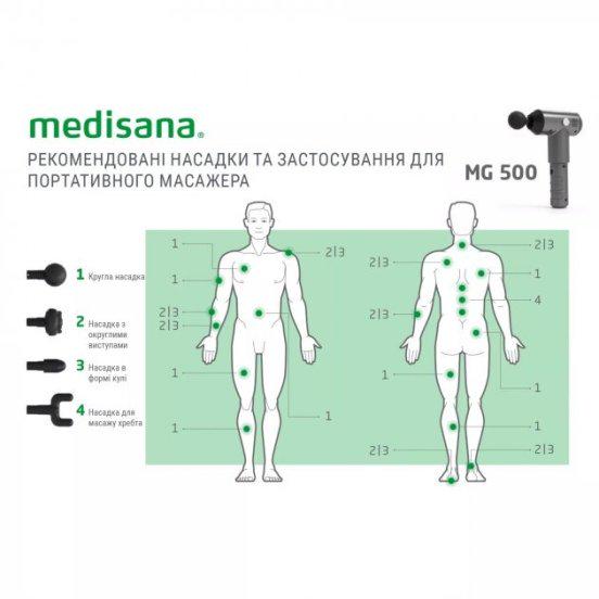 Масажер для тіла та м'язів ручний акумуляторний Medisana MG-500 Pro - фото 5