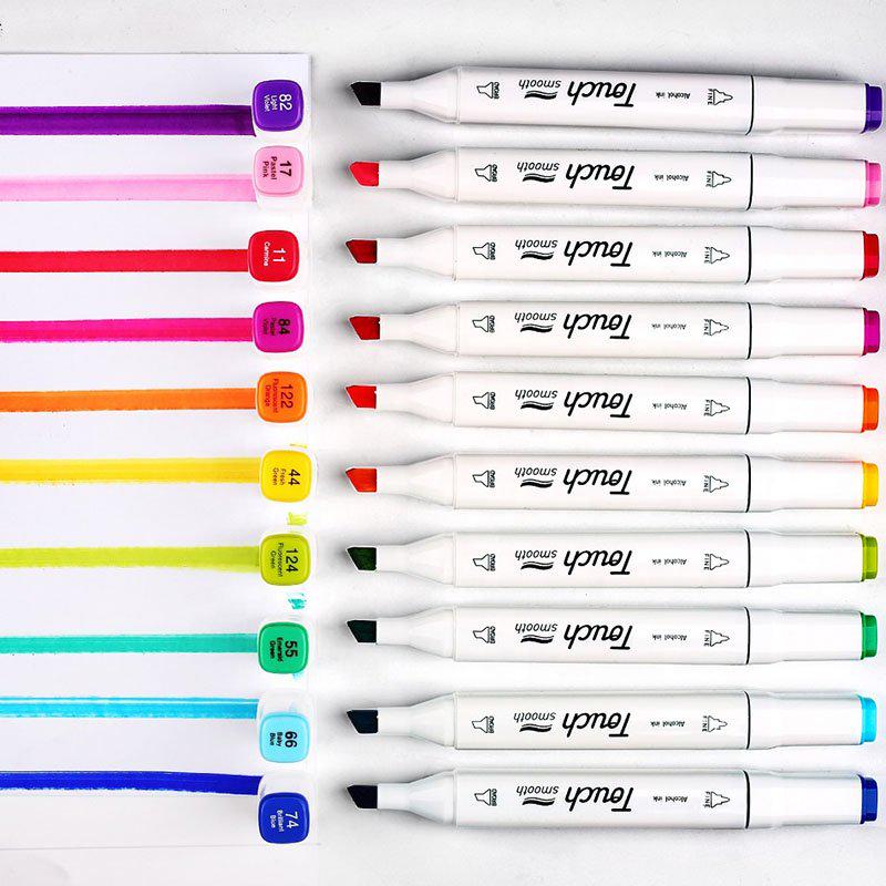 Набор Скетч маркеров Touch Kikyou двухсторонние 168 шт - фото 6