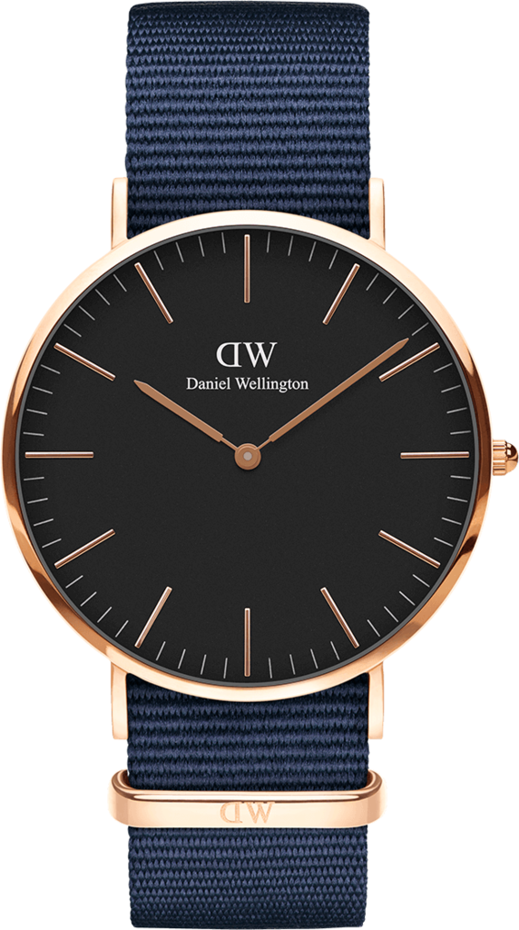Часы кварцевые Daniel Wellington DW00100277 Classic 40 Bayswater RG Black