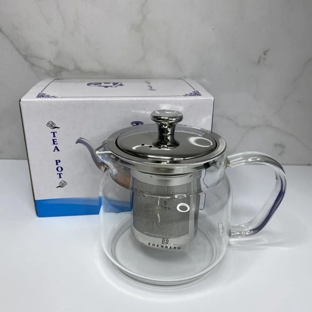 Заварювальний чайник Edenberg 800 мл термостійкий до 500 °C (EB-19032) - фото 2 Заварювальний чайник Edenberg 800 мл термостійкий до 500 °C (EB-19032) - фото 2