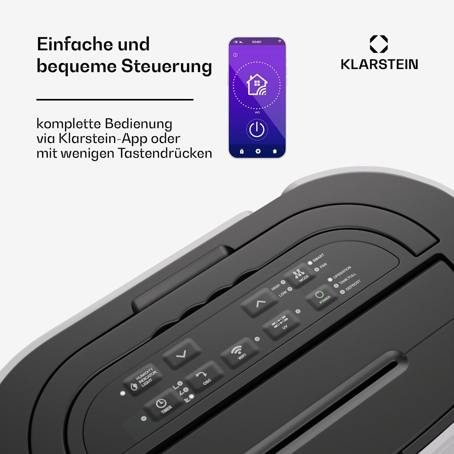 Осушитель воздуха KLARSTEIN DryFy Pro Connect 20 (10045551) - фото 6 Осушитель воздуха KLARSTEIN DryFy Pro Connect 20 (10045551) - фото 6