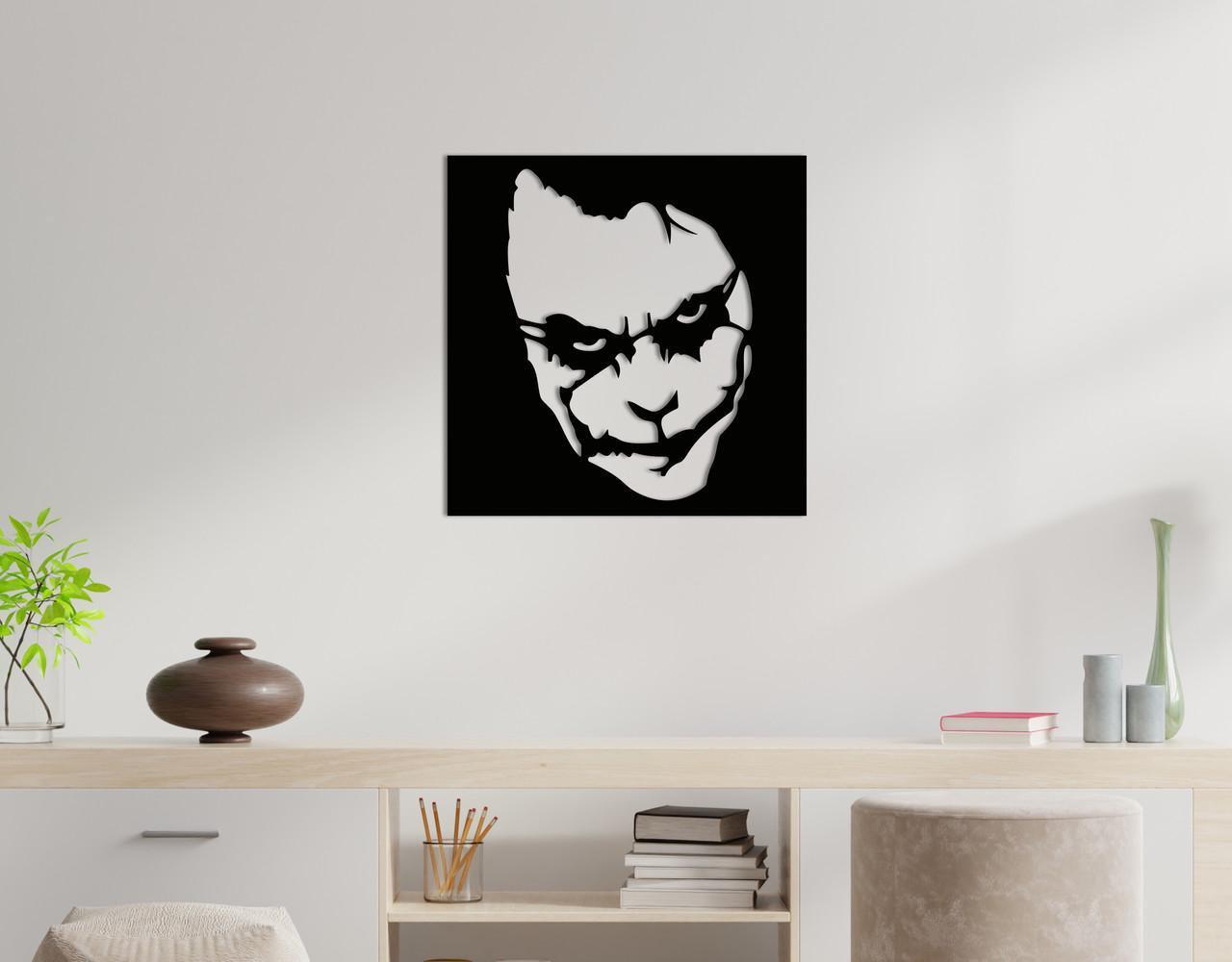 Декоративное панно на стену Upwood Decor Joker 30х30 см Black (1574509879)