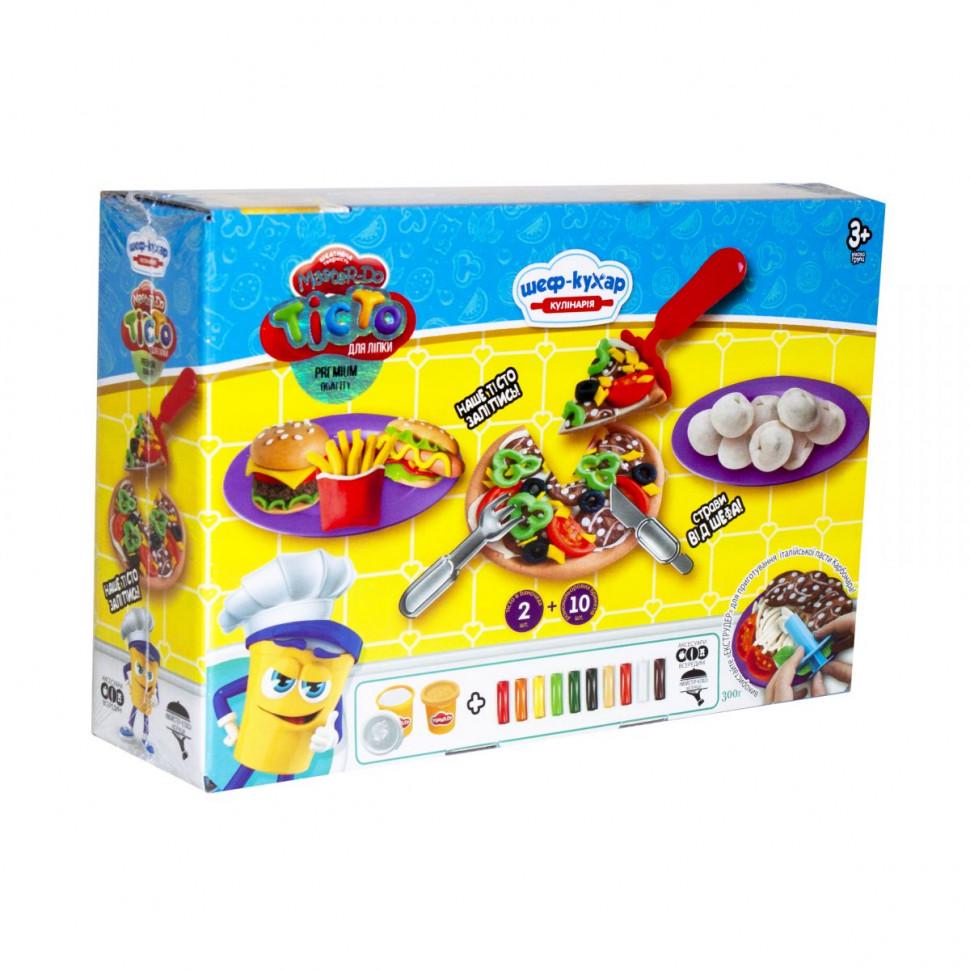 Набір для творчості тісто для ліплення Danko Toys Master Do TMD-10-01U Шеф-кухар Піца з інструментами (RLT14448)