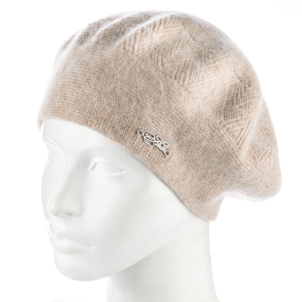 Берет женский Atrics WH878 двойной ангоровый Капучино (157681)