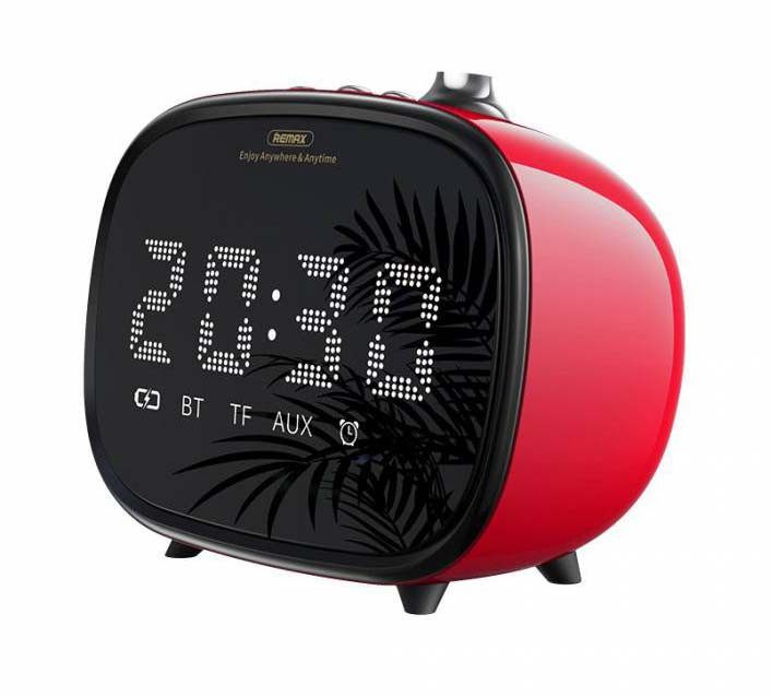 Годинник-колонка REMAX RB-M52 Bluetooth 1200мАг ретро Червоний (RB-M52-RED) - фото 1