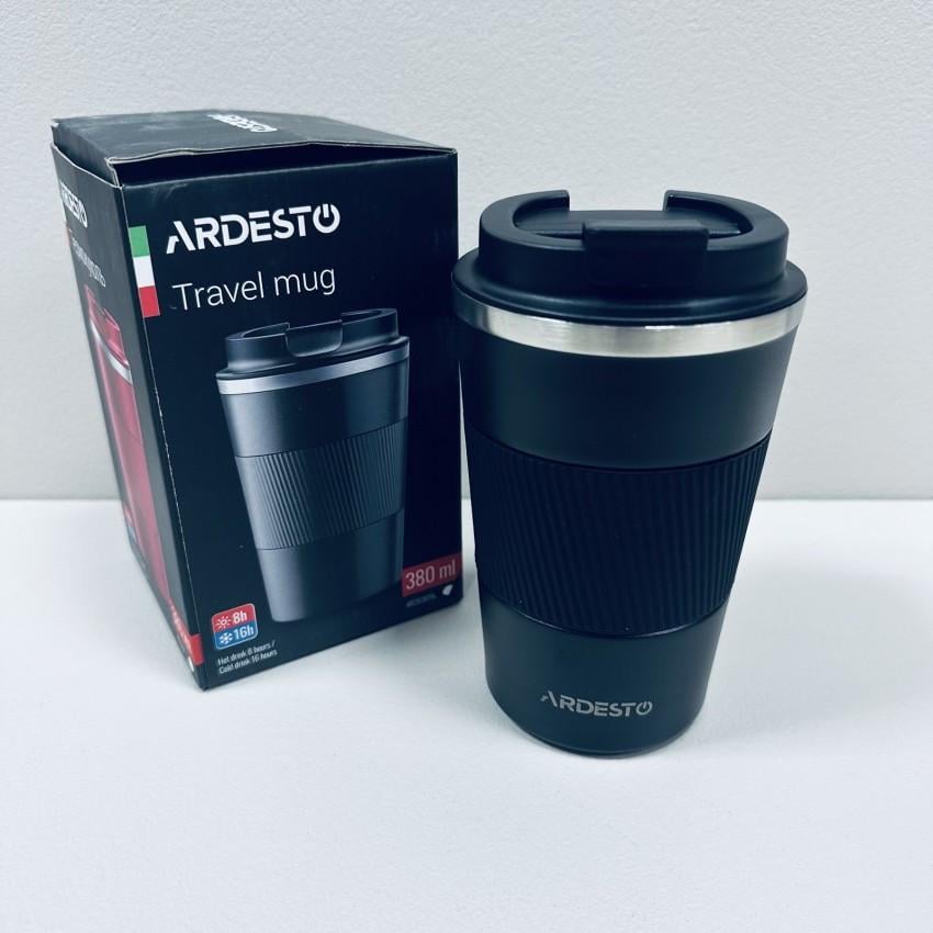 Термочашка з нержавіючої сталі 380 мл Ardesto Urban AR2638MB Чорний (2582045782) - фото 3 Термочашка з нержавіючої сталі 380 мл Ardesto Urban AR2638MB Чорний (2582045782) - фото 3