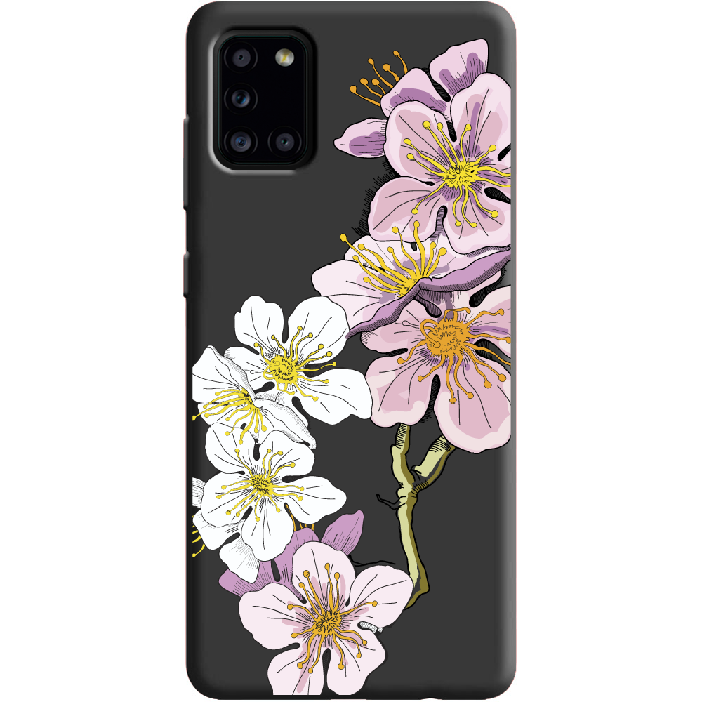 Чехол Boxface Samsung A315 Galaxy A31 Cherry Blossom Черный силикон (39470-cc4-39889)