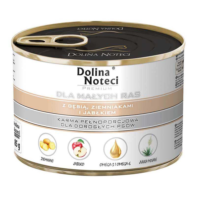 Корм влажный для собак Dolina Noteci Premium с гусем/картофелем/яблоком 185 г (107946)