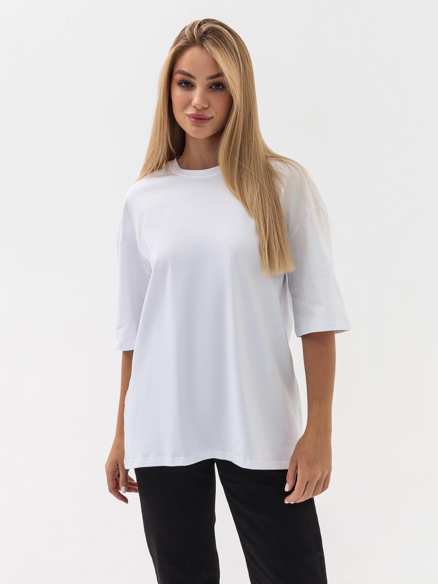 Футболка женская Ray oversize L/XL Белый (U0104W-White)