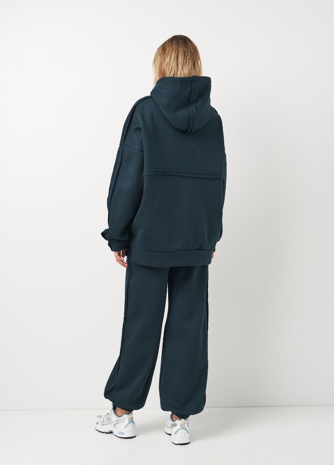 Спортивный костюм утепленный Вилена женский р. 48 Зеленый (2288073083) - фото 4 Спортивный костюм утепленный Вилена женский р. 48 Зеленый (2288073083) - фото 4