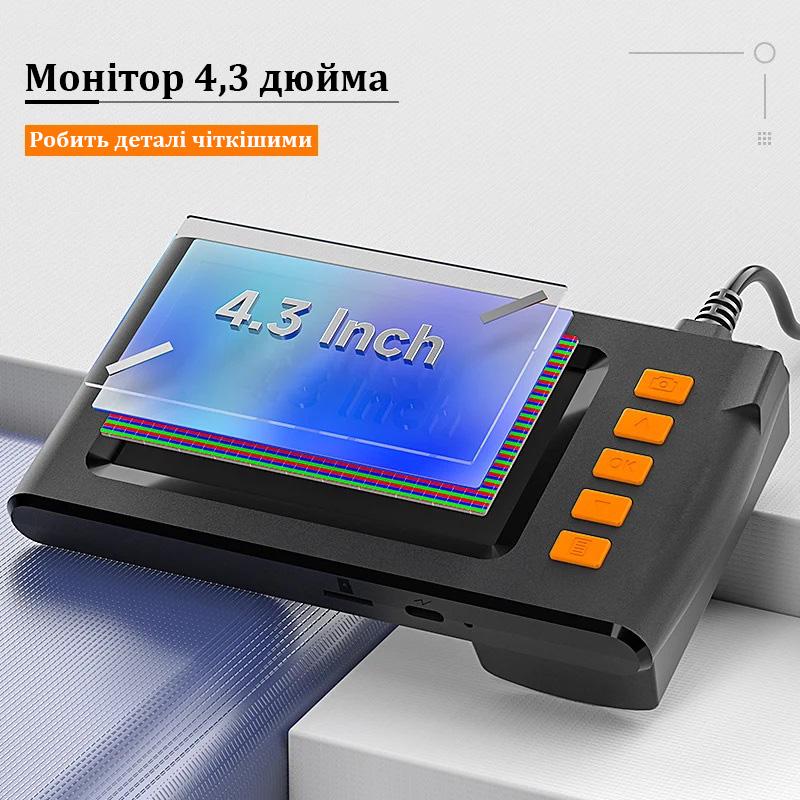 Эндоскоп с экраном Inskam P210 2 камеры 2 м (17907370) - фото 3