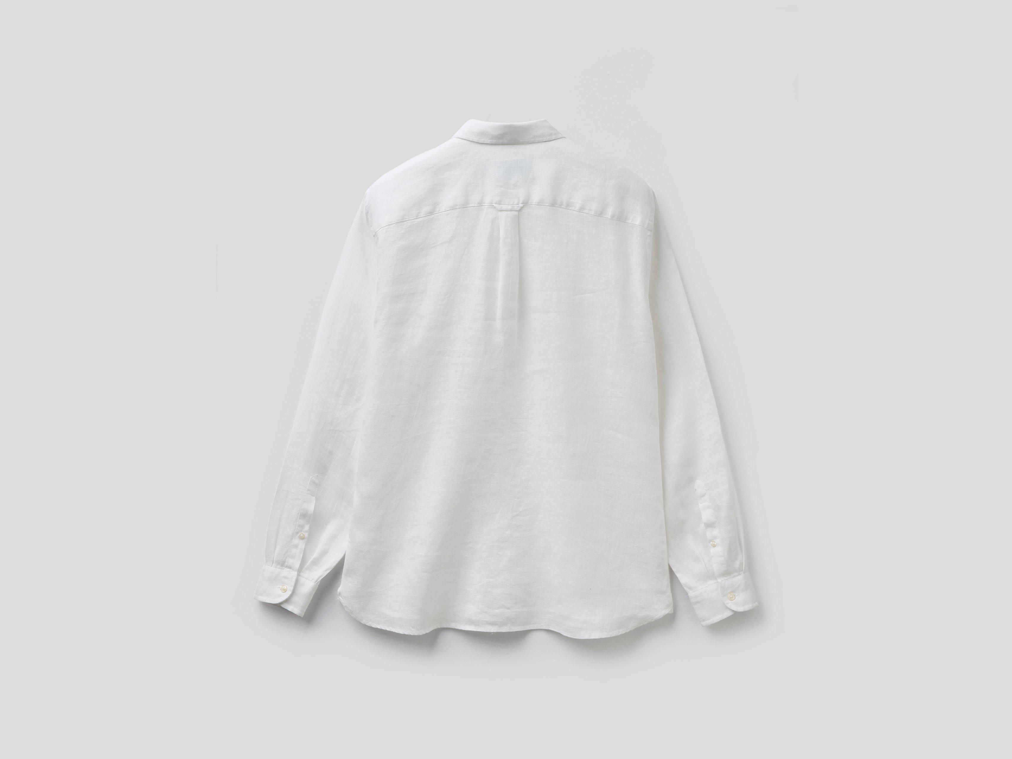 Рубашка мужская Benetton 5bku5qjg8 XL Белый - фото 5 Рубашка мужская Benetton 5bku5qjg8 XL Белый - фото 5