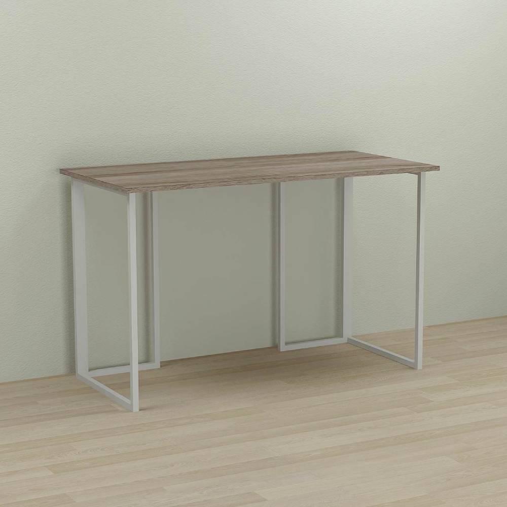 Письменный стол Ferrum-decor Ханна ДСП 16 мм 75x120x60 см Белый/Дуб Сонома Трюфель (FRD-104002)