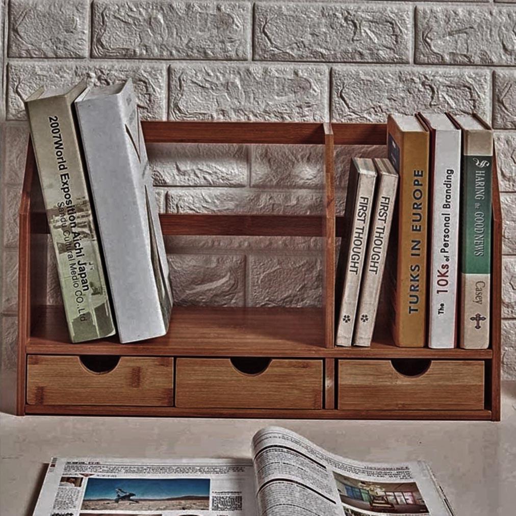 Полка книжная настольная из дерева Вадентис Шафран (КПА-030006)