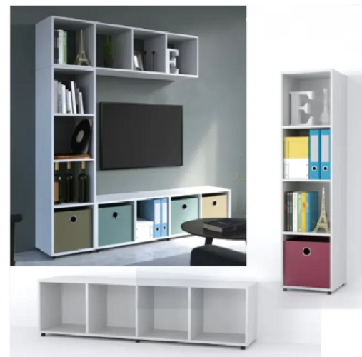 Этажерка для книг и декора на 4 ячейки Белый (Р28) - фото 3