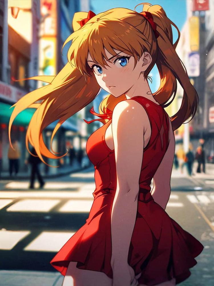 Алмазная мозаика SHLab Аниме Evangelion Аска Лэнгли SHS-40375 Вышивка Полная Выкладка 30x40 см (40375)