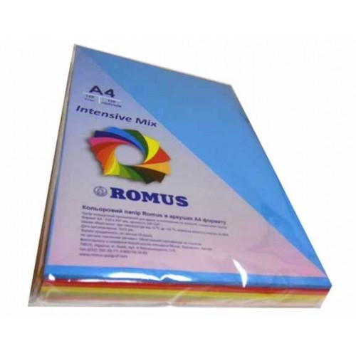 Папір кольоровий Romus Mix Intensive A4 80 г/м2 250 арк. 5 кольорів(R51291)