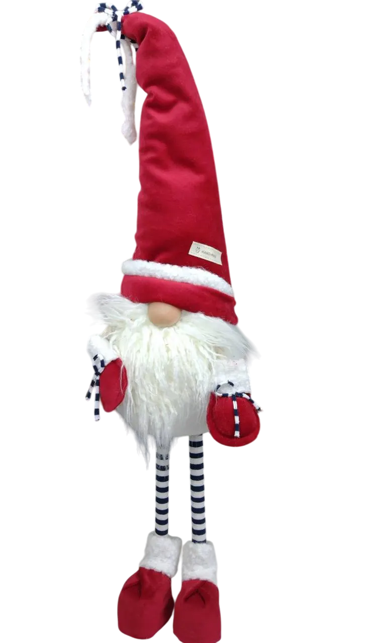 Мягкая игрушка новогодняя Гном скандинавский с бородой и колпаком 50 см Красный (147-41-Гном №18) Мягкая игрушка новогодняя Гном скандинавский с бородой и колпаком 50 см Красный (147-41-Гном №18)