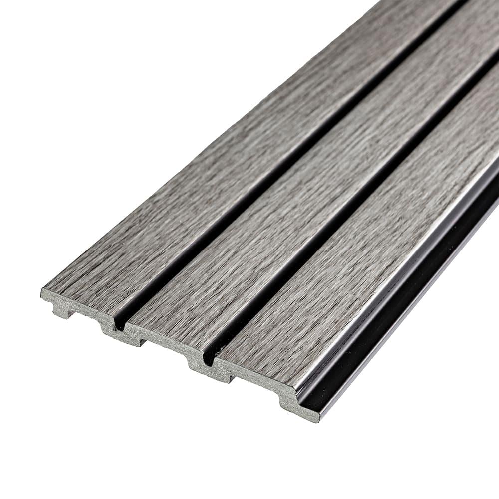 Рейка стеновая декоративная Sticker Wall PC 2900х120х12 мм Серый дуб (SW-00001740)