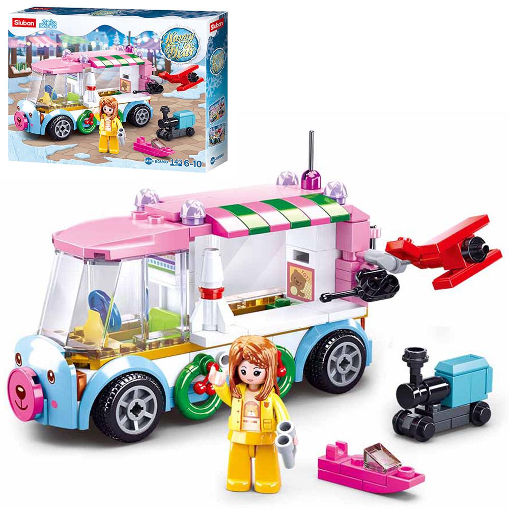 Конструктор Sluban M38-B0889D Girls Dream машина-станция 143 дет.
