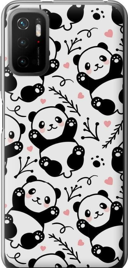 Чехол на Xiaomi Poco M3 Pro Панды (4318u-2369-42517)