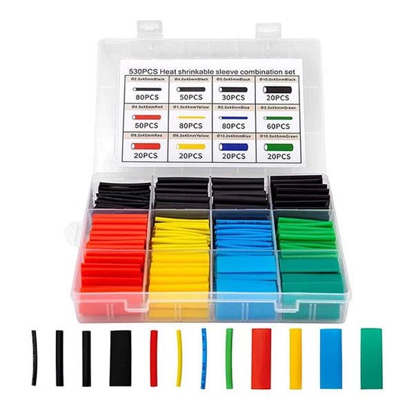 Набор термоусадочных трубок для кабелей 560 шт. 2-10 мм 5 цветов (2250) Набор термоусадочных трубок для кабелей 560 шт. 2-10 мм 5 цветов (2250)
