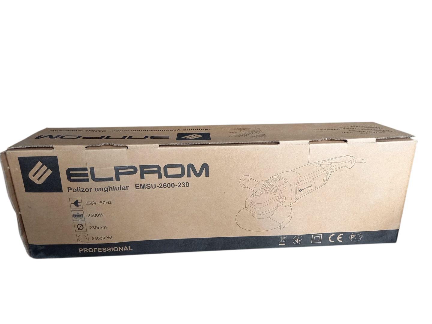 Машина кутошліфувальна Елпром ЕМШУ-2600-230 (28282568) - фото 3 Машина кутошліфувальна Елпром ЕМШУ-2600-230 (28282568) - фото 3