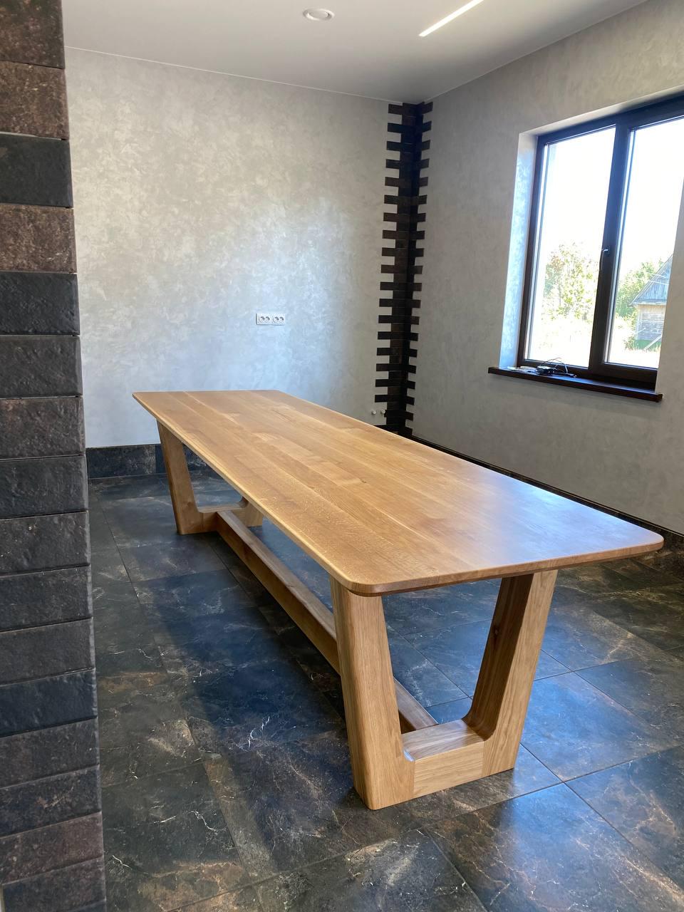 Обідній стіл Garz з масиву дуба 300х90х48 см - фото 9 Обідній стіл Garz з масиву дуба 300х90х48 см - фото 9