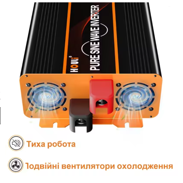 Інвертор Houli чистий сінус 5000/2500 Вт 12-220V евро (30304956) - фото 4 Інвертор Houli чистий сінус 5000/2500 Вт 12-220V евро (30304956) - фото 4