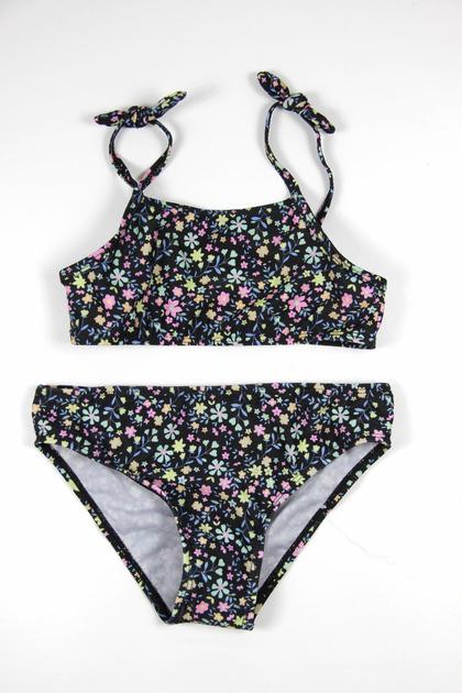 Купальник PRIMARK 7742106 Цветы 128 см Черный (3331109413274)