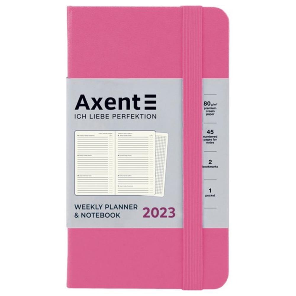 Тижневик Axent 2023 Pocket Strong 90х150 Рожевий (8508-23-10-A) Тижневик Axent 2023 Pocket Strong 90х150 Рожевий (8508-23-10-A)