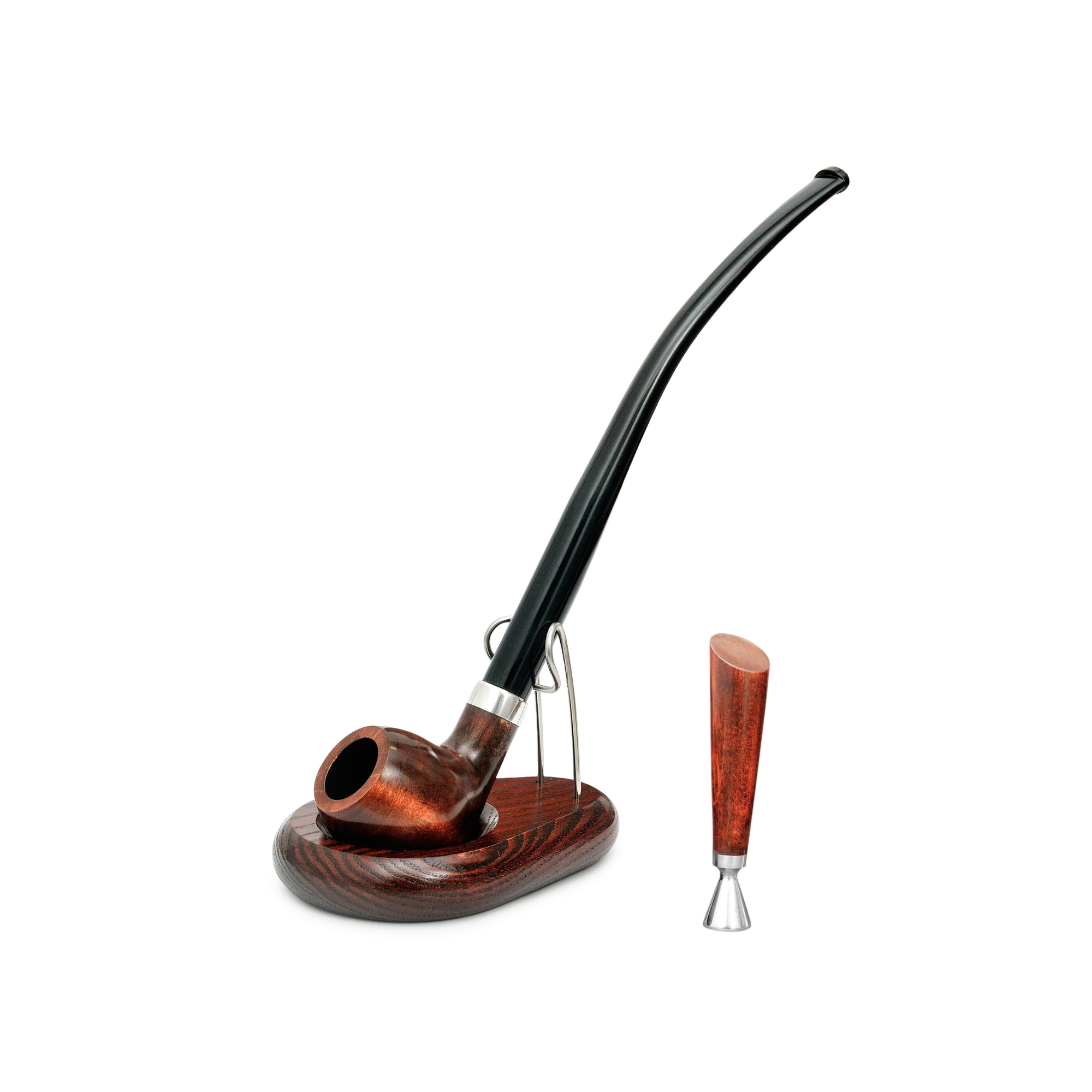 Трубка для куріння Churchwarden з підставкою/тампером 250 мм Груша