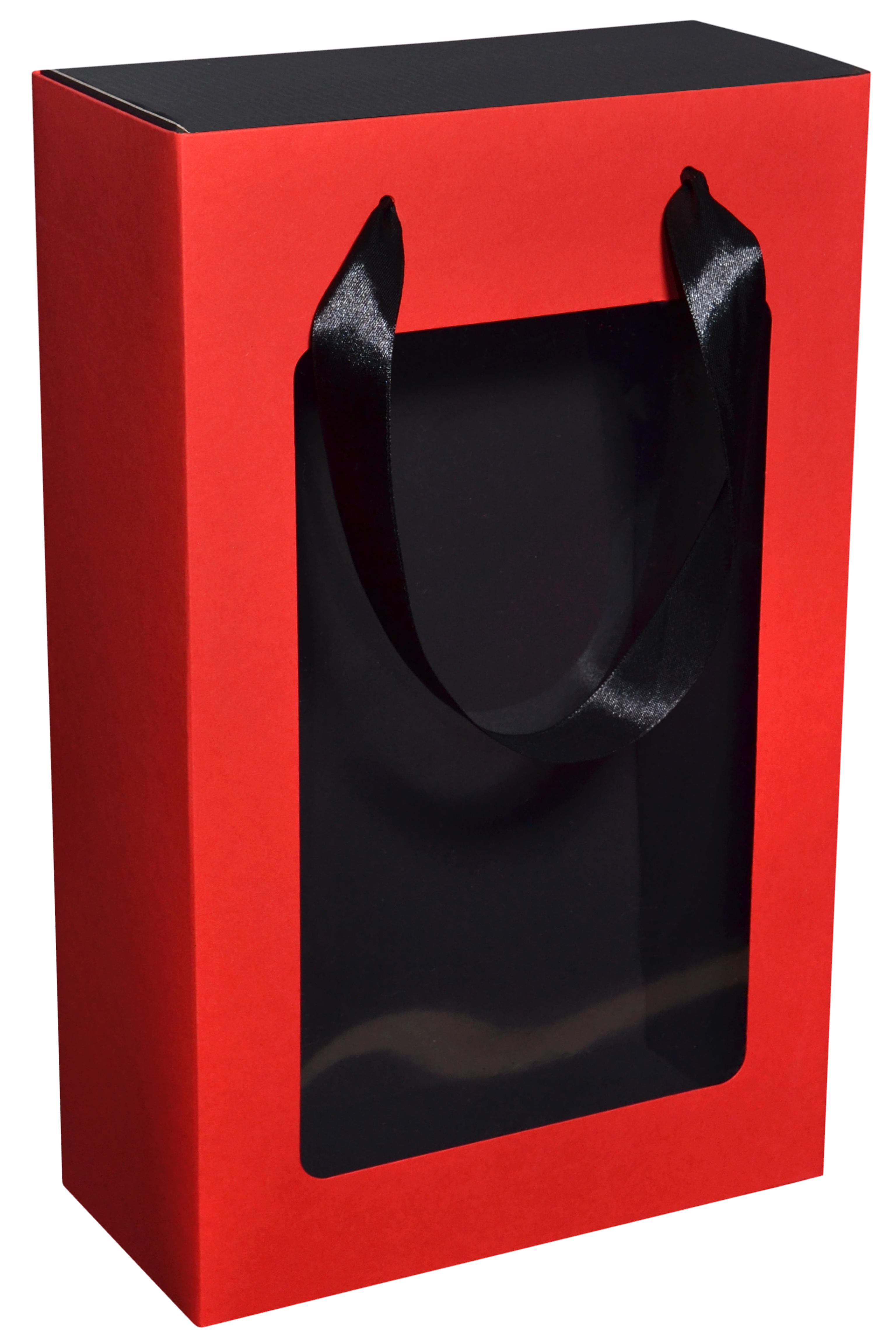 Подарункова коробка з пакетом 350х210х100 мм Червоно-Чорний (469356829) - фото 1 Подарункова коробка з пакетом 350х210х100 мм Червоно-Чорний (469356829) - фото 1