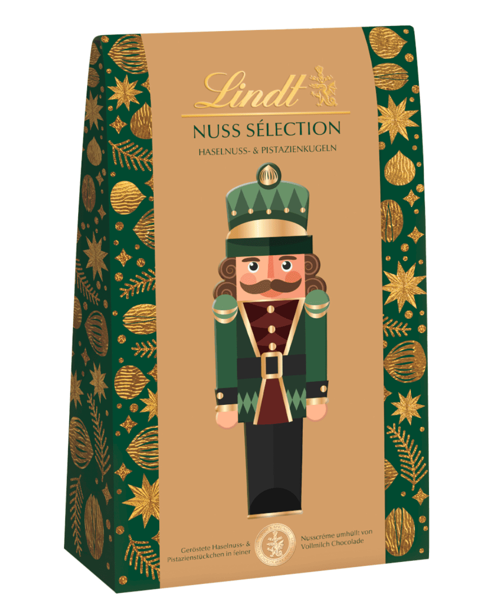 Конфеты шоколадные Lindt Chocolate Nut Selection Pistazien Haselnusskugeln 127 г (2961612893)