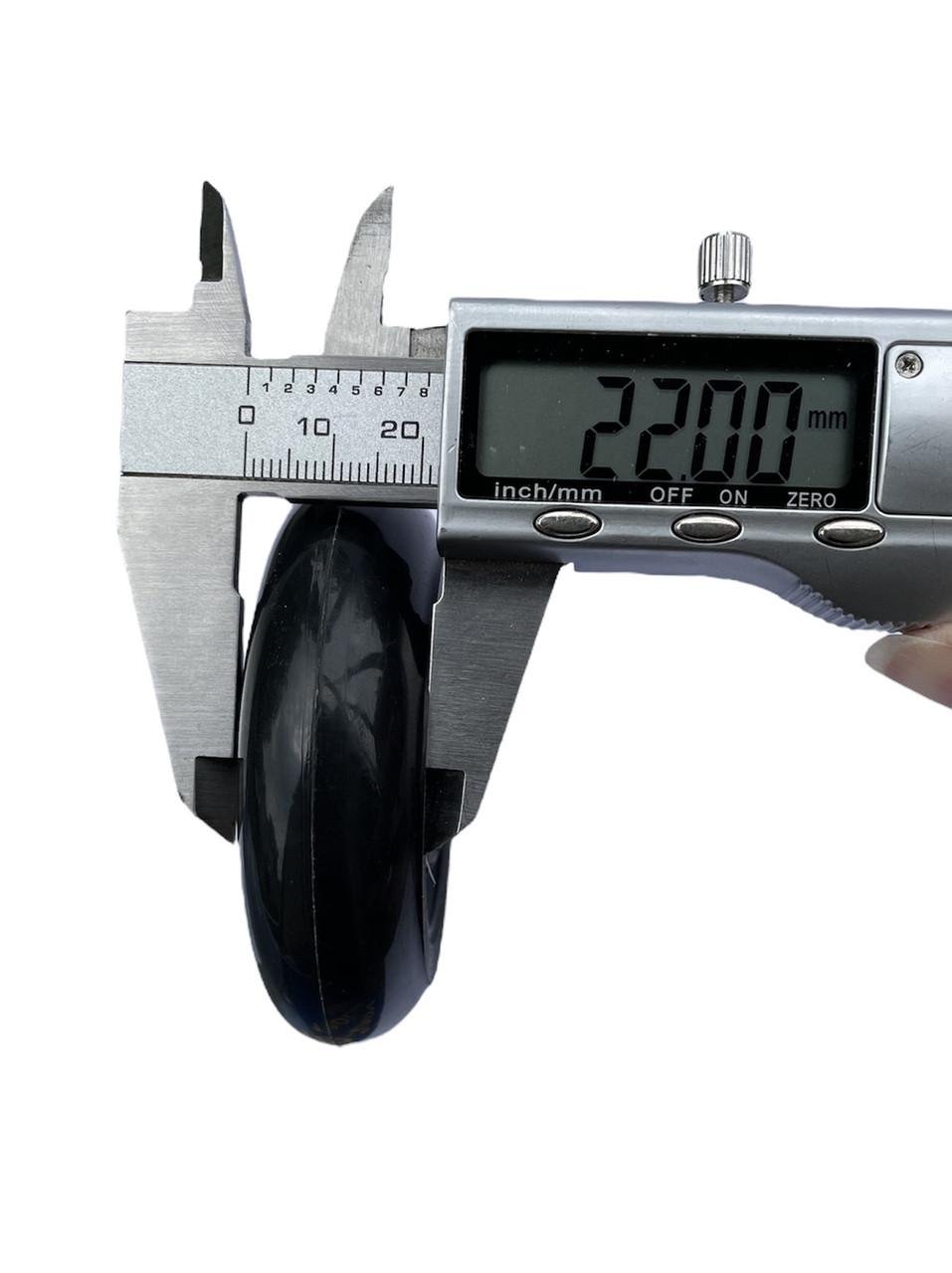 Колесо для роликів/самокатів без світла підшипник ABES-7 76х22 мм Чорний - фото 5