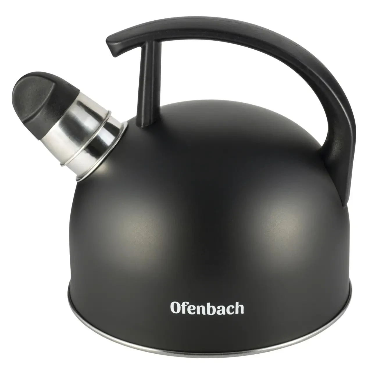 Чайник Ofenbach KM-100304 из нержавеющей стали со свистком и нейлоновой ручкой 1,5 л Черный (1687064765) - фото 8