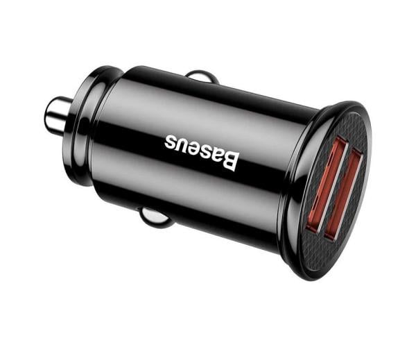 Зарядное устройство автомобильное BASEUS Circular CCALL-YD01 5A 2 USB Black - фото 3