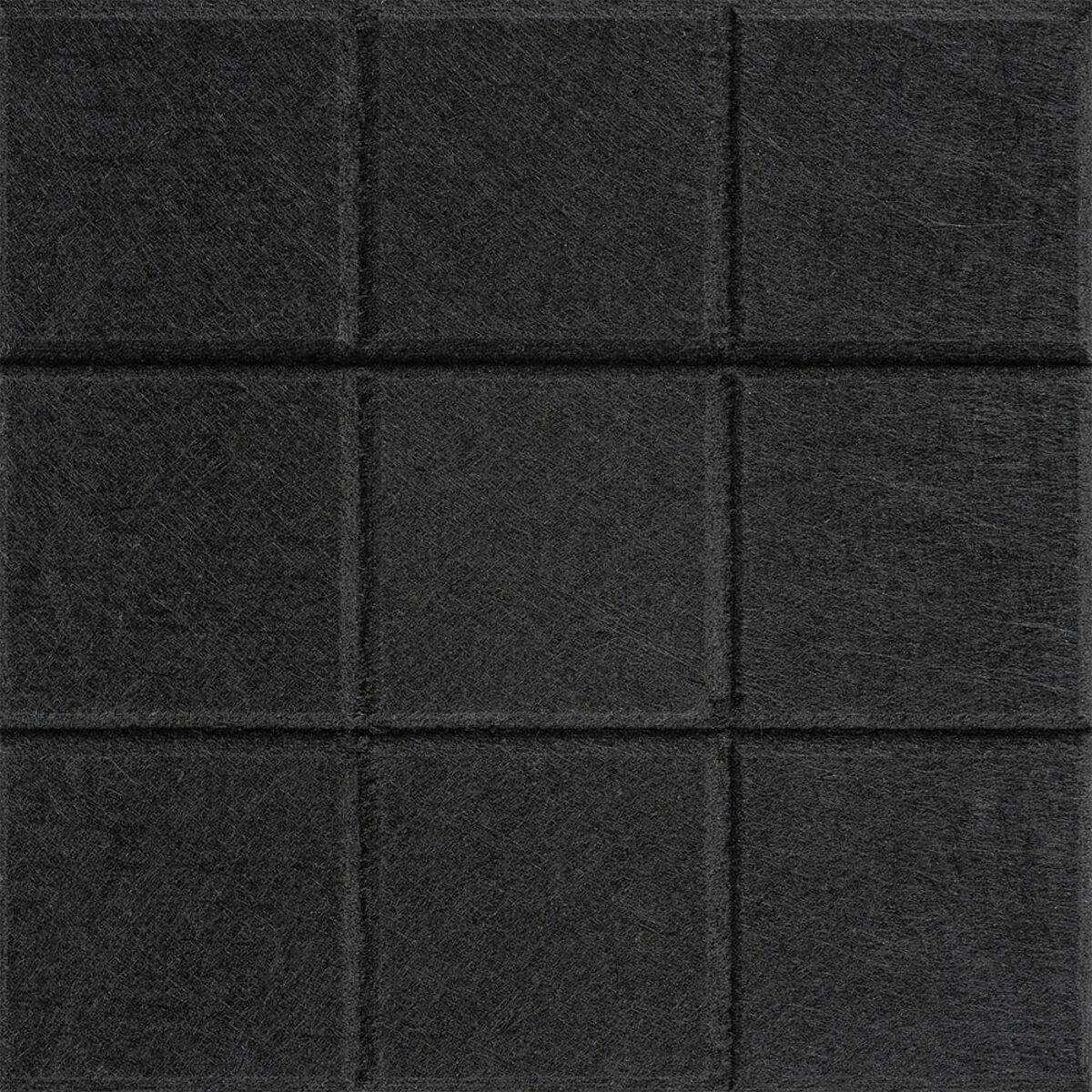 Панель звукоізоляційна 300x300x9 мм Чорний (3DPanda-2700)